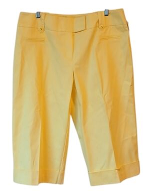 Cato Yellow Capris Size 16 NWT
